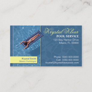 Pool Service Business Card