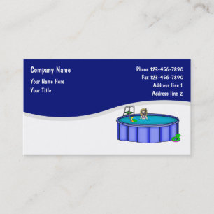 Pool Service Business Cards