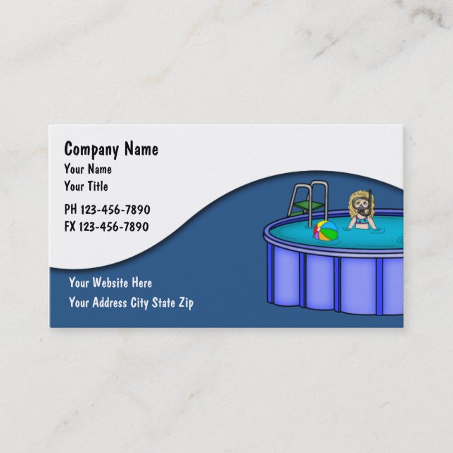 Pool Service Cards (Front)