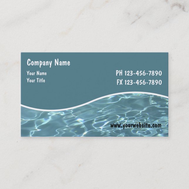 Pool Service Cards (Front)