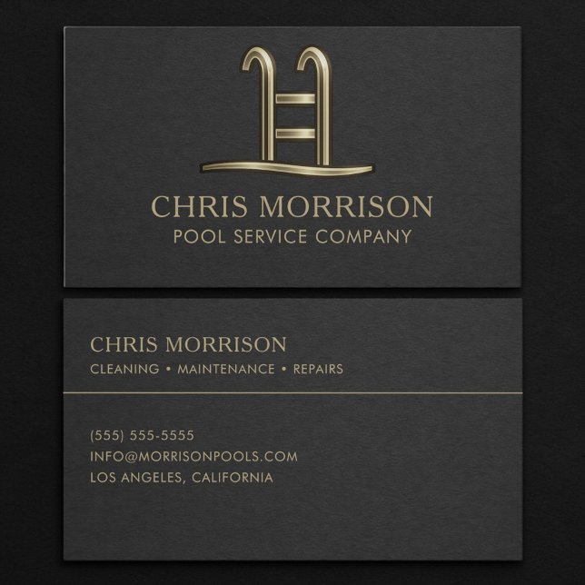 Pool Service Company Business Card (Creator Uploaded)