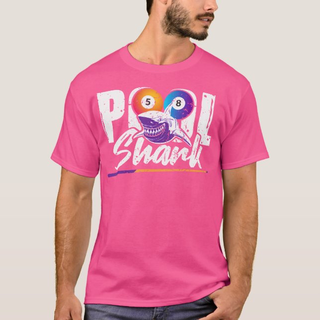 Pool Shark 8-Ball Pool Billiards T-Shirt (Front)