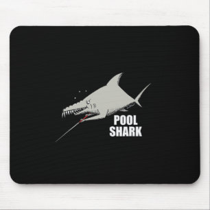 Pool Shark Billiards Design For Gift Pool Player Mouse Mat