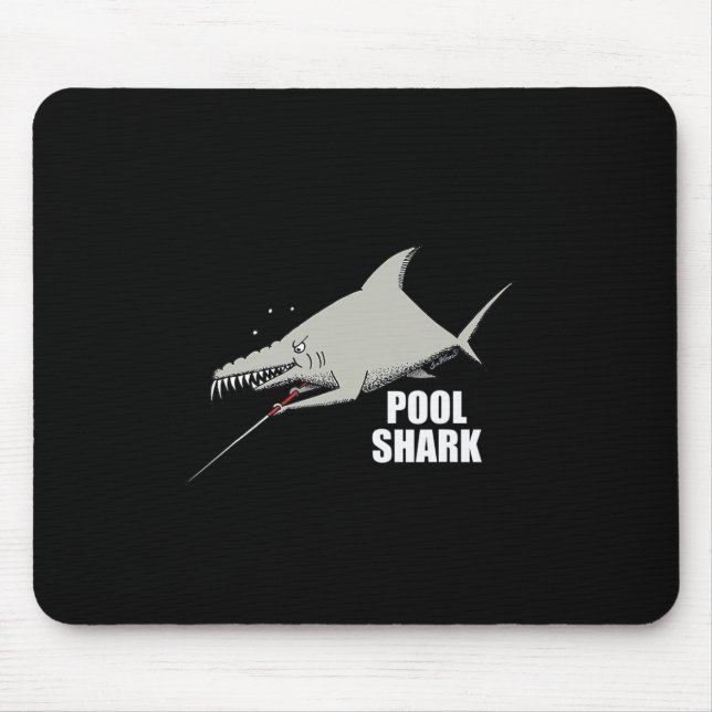 Pool Shark Billiards Design For Gift Pool Player  Mouse Mat (Front)
