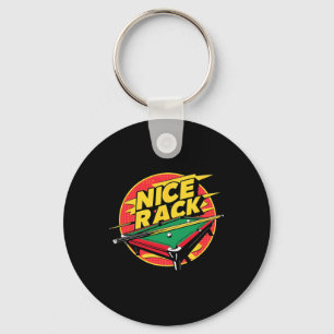 Pool Shark Billiards Nice Rack Funny Puns 8 Ball B Key Ring