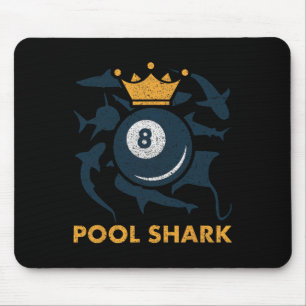 Pool Shark Billiards Pool Billiards Hall Player Ba Mouse Mat