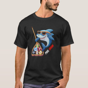 Pool Shark  Cool Shark Billiards Player T-Shirt