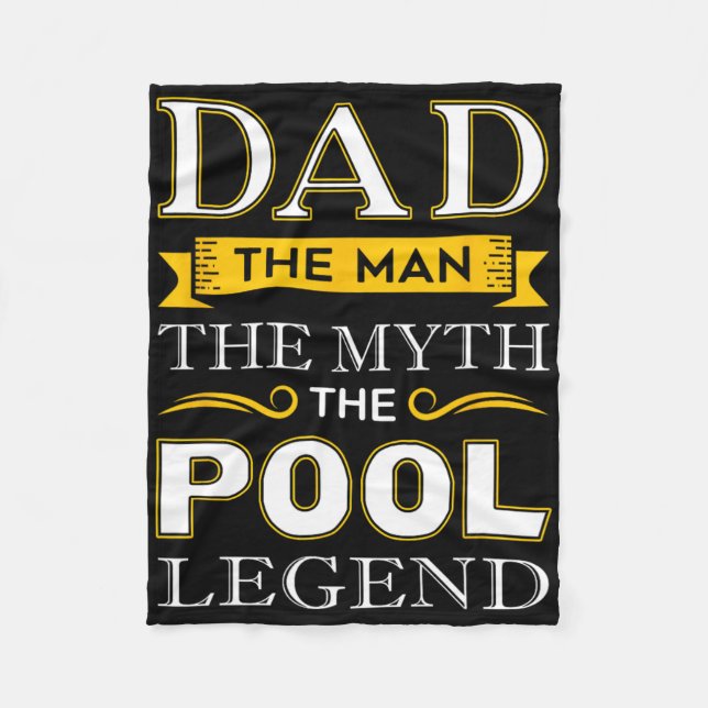 Pool Shark Dad Gifts For Billiards Dads  Fleece Blanket (Front)