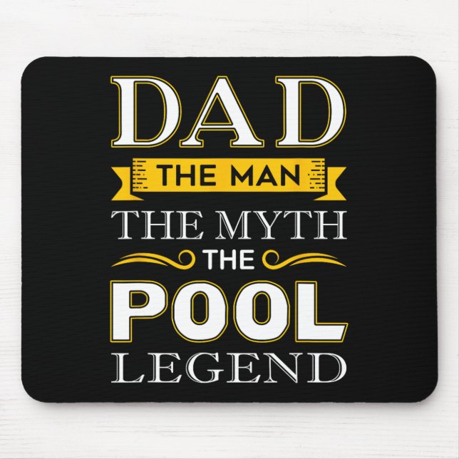Pool Shark Dad Gifts For Billiards Dads  Mouse Mat (Front)