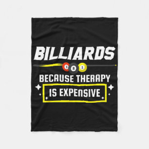 Pool Shark Pool Player Billiards Billiards Because Fleece Blanket