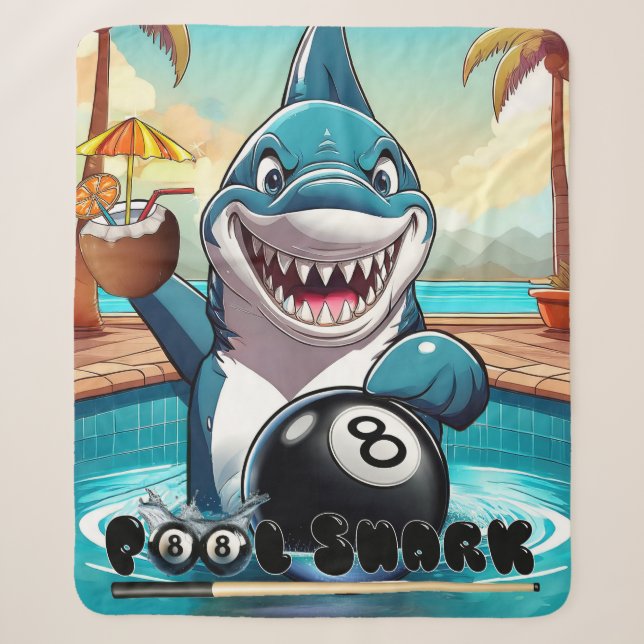 Pool Shark Sherpa Blanket (Front)