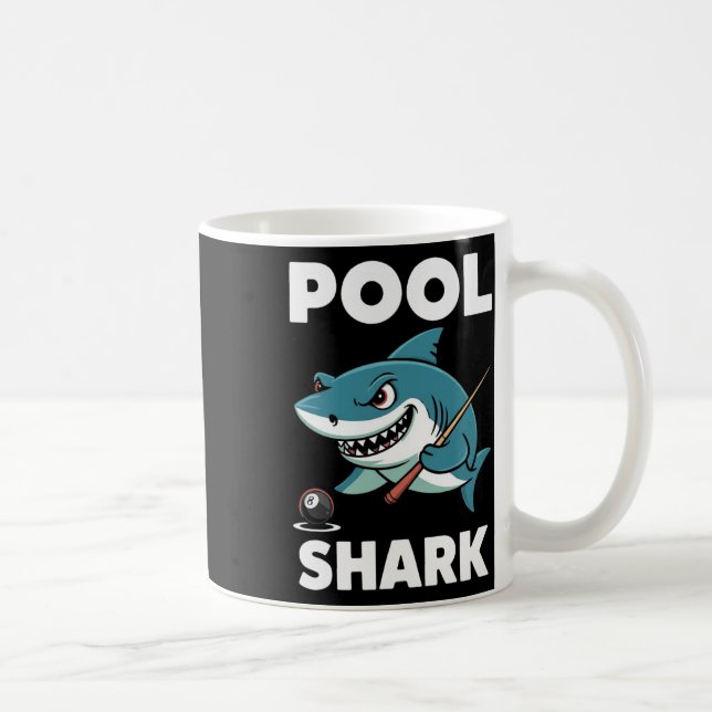 Pool Shark Snooker Player Funny Billiards  Coffee Mug (Right)