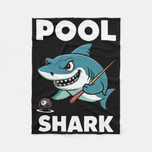 Pool Shark Snooker Player Funny Billiards  Fleece Blanket