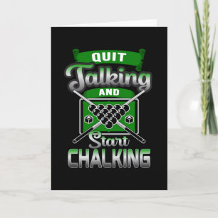 Pool Snooker Billiard 8 Ball Billiards Funny Gift Card