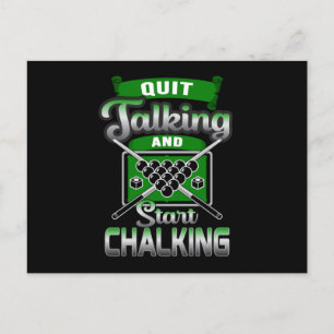 Pool Snooker Billiard 8 Ball Billiards Funny Gift Postcard