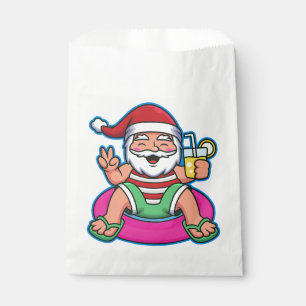 pool summer santa claus funny xmas favour bags