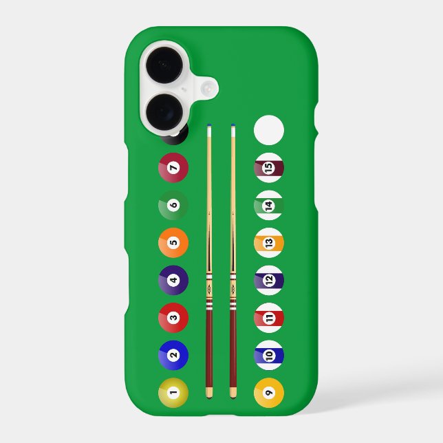 Pool Table and Balls (Back)