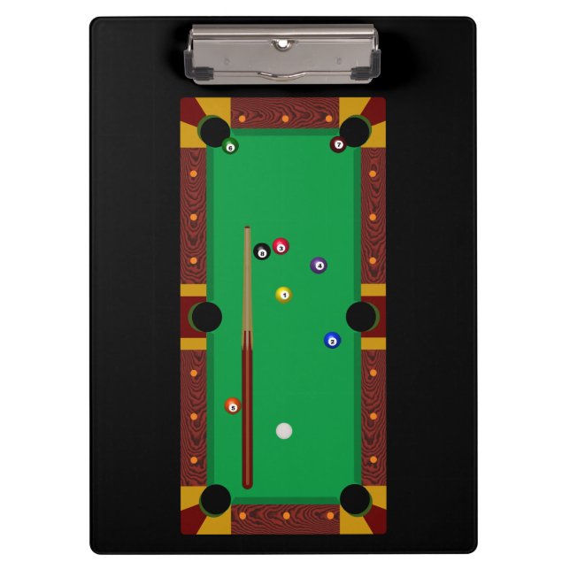 Pool Table Clipboard (Front)