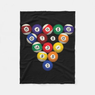 Pool Table Funny Pool Player Billiards Halloween C Fleece Blanket