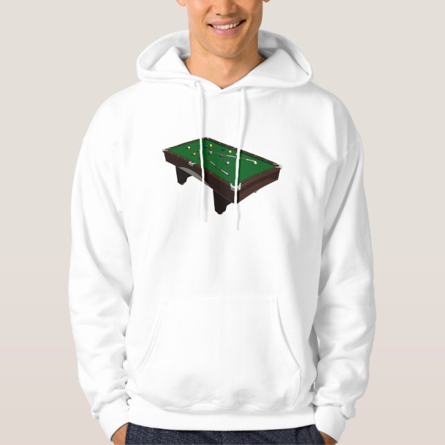Pool Table Mens Hoodie (Front)