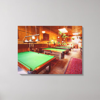 Pool Tables Canvas Print
