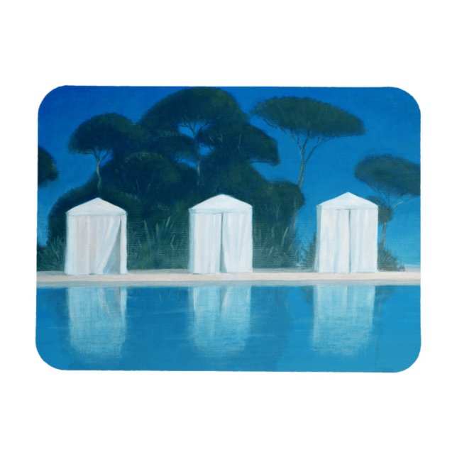 Pool Tents Magnet (Horizontal)