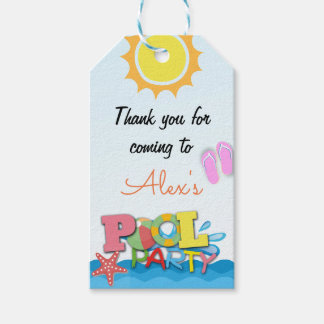 Pool Thank You Gift Tag