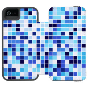Pool Tiles, Blue Mosaic Tiles, Geometric Pattern Incipio Watson™ iPhone 5 Wallet Case