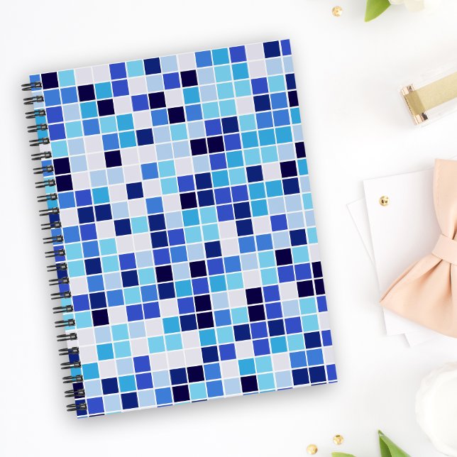 Pool Tiles, Blue Mosaic Tiles, Geometric Pattern Planner (Creator Uploaded)