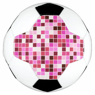 Pool Tiles, Pink Mosaic Tiles, Geometric Pattern Football