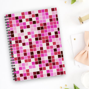 Pool Tiles, Pink Mosaic Tiles, Geometric Pattern Planner