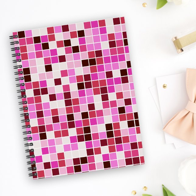Pool Tiles, Pink Mosaic Tiles, Geometric Pattern Planner (Creator Uploaded)