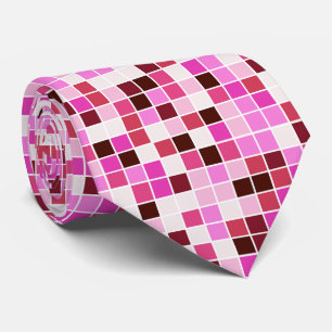 Pool Tiles, Pink Mosaic Tiles, Geometric Pattern Tie