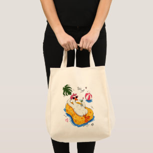 Pool Time Funny Duck with Sunglasses & Cocktail Tote Bag