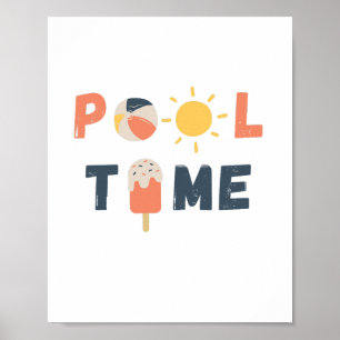 pool time. Poster & Prints