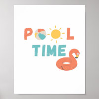 pool time. Poster & Prints