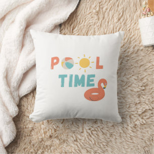 pool time. Throw Pillow
