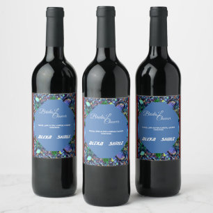 Pool water Bridal Shower Invitation, Editable Poo Wine Label