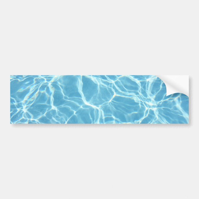 Pool Water Bumper Sticker (Front)