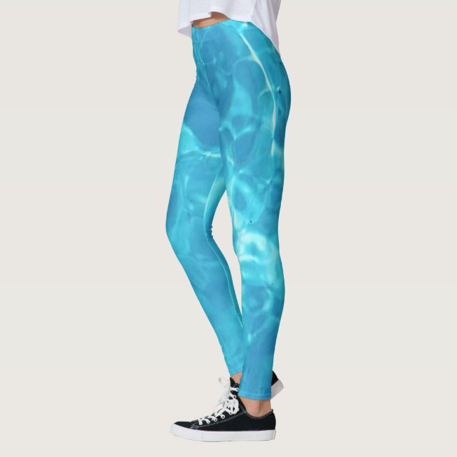 Pool Water Fun | Blue | Leggings (Left)