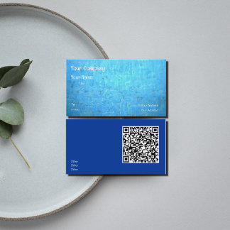 Pool Water -QR code Business Card