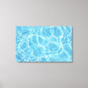 Pool Water Stretched Canvas Print