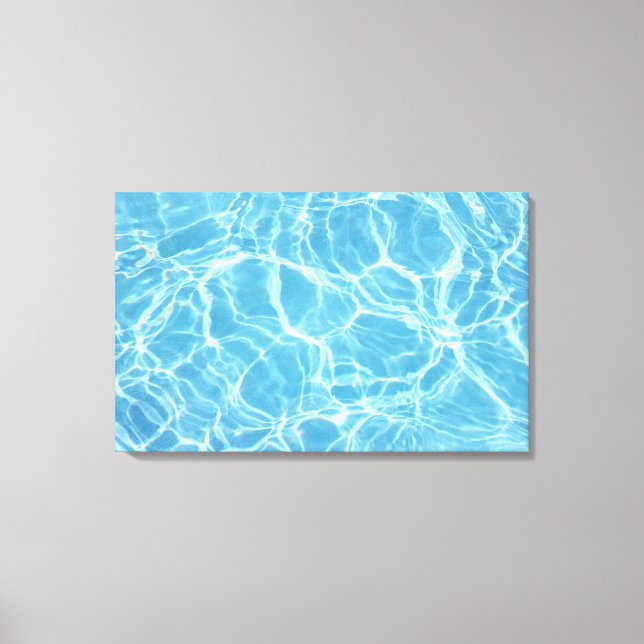 Pool Water Stretched Canvas Print (Front)