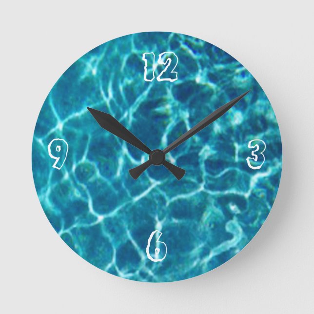 Pool Water Wall Clock (Front)