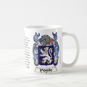 Poole Family Coat of Arms mug