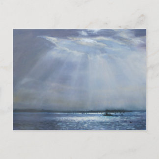 Poole Harbour Oil Painting Postcard