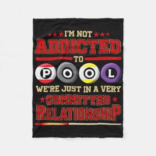 Poolhall Pool Player Billiards Pool Hall For Billi Fleece Blanket
