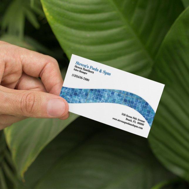Pools and Spas Business Card (Creator Uploaded)