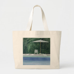 Poolside 1994 large tote bag