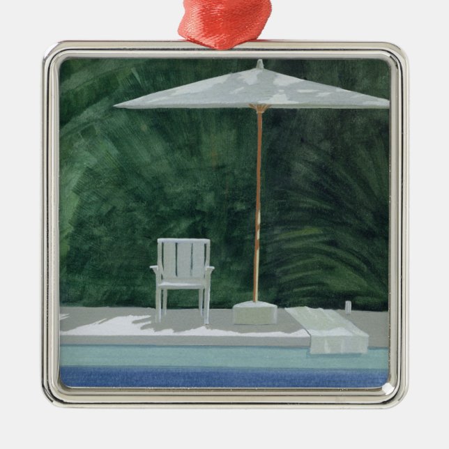 Poolside 1994 metal tree decoration (Front)